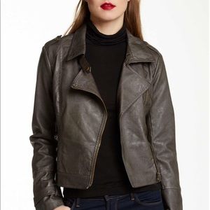 Blanc Noir Vegan  leather jacket